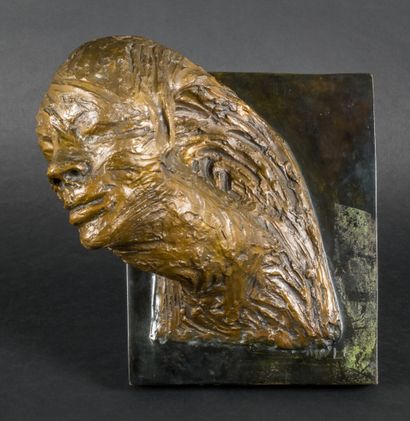 FRENCH SCHOOL 20th century

Tortured face

Bronze...