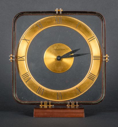 JAEGER LECOULTRE

Table clock in patinated...