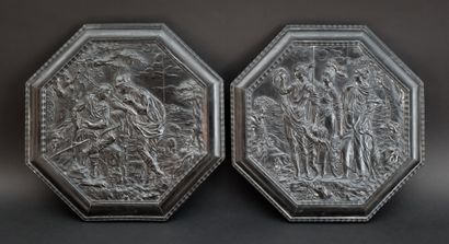 null FRENCH WORK XIXth century

The judgment of Pâris

Pair of carved and blackened...