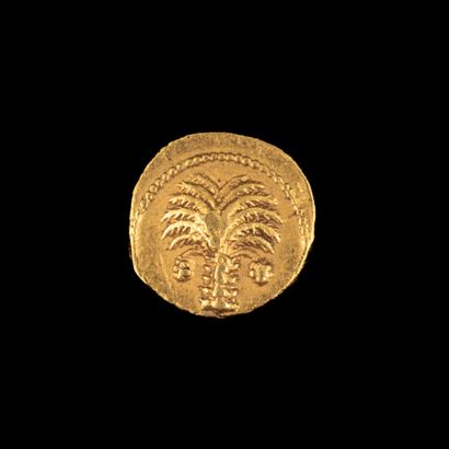 null ZEUGITANIA - Carthage. Siculo Punic issue 

1/2 Golden Statere 

A] Palm tree...