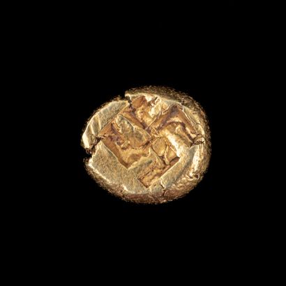 null IONIA - ERYTHREA ( -550-400)

Erected in gold 

A] Lion's head - R] Recessed...