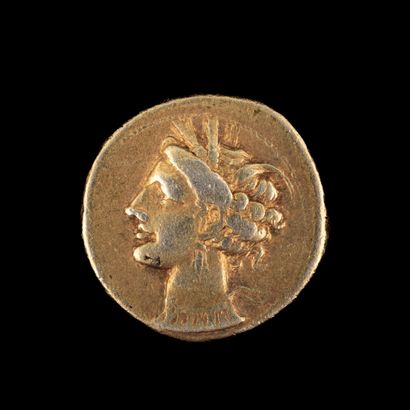 null ZEUGITANIA - Carthage. 

 Statere of Electrum 

A] Head of Tamit - R] Horse...