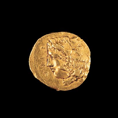 null SICILE - Syracuse 

20 Litrae d'or 

A] Tête d 'Héraclès à gauche- R] Tête d'Arethuse

Poids:...