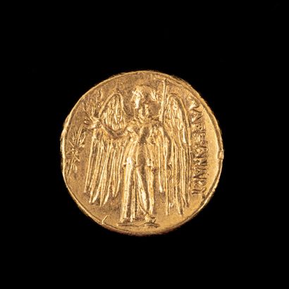 null MACEDONIA, ALEXANDER III The Great ( -336-323)

Golden statere 

A] Head of...