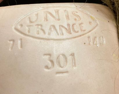 null Grande poupée SFBJ 301, période UNIS France, taille 14, tête porcelaine, yeux...
