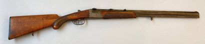 null 
Mixed stacked rifle by "GRÜNDIG DRESDEN" in 16/65 caliber and 8 x 57JR. 635mm...