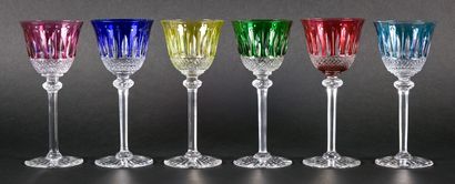 null SAINT-LOUIS - Tommy model

Suite of six wine glasses of the Rhine in cut crystal...