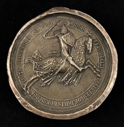 null Seal of John III of Holstein

Silver medal dated 1971 and numbered 2/100.

Weight...