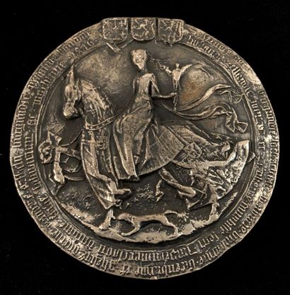 null after Corneille de BONDT

Great seal of Marie de Bourgogne

Silver medal dated...