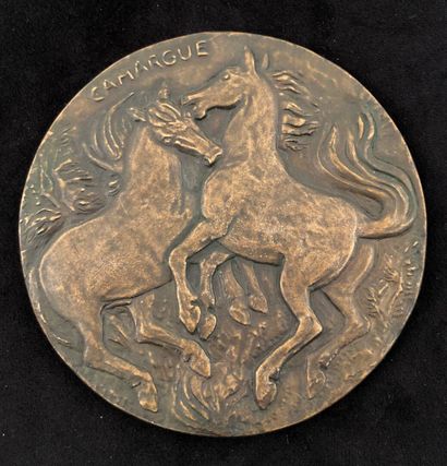 null Yves BRAYER (1907-1990)

Camargue

Bronze medal signed and numbered 1/150

diameter...