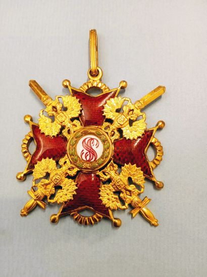 Rare Croix de l'Ordre de Saint Stanislas...