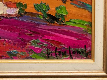 null Georges COULOMB (1947-2022)
Paysage de feu
Acrylique sur toile signée en bas...