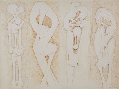 null Augustin CARDENAS (1927-2001)
Compositions, projects of sculptures.
Ink and...