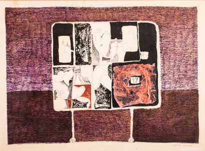 null Yvan ERPELDINGER (1936)
Abstraction
Mixed media, signed lower right
53 x 70...