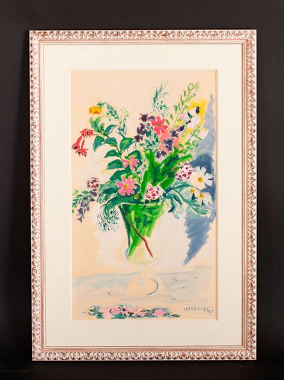 null Jules CAVAILLES (1901-1977)
Bouquet of flowers
Gouache signed lower right and...