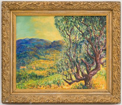 null Alejandro DE RIQUER INGLADA (1856-1920)
Landscape
Oil on panel signed lower...