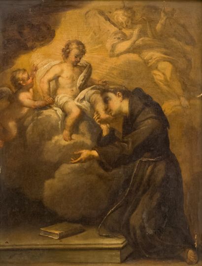 null Follower of MURILLO
Saint Anthony of Padua and the Child
Oil on canvas
57 x...