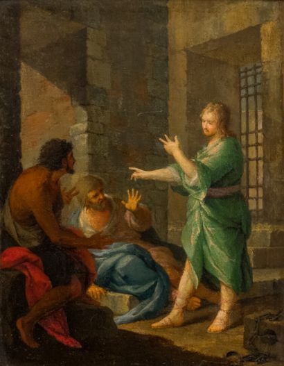 null french school of the 18th century
The deliverance of Saint Peter
Oil on canvas
65...
