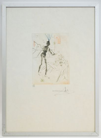 null Salvador DALI (1904-1989):
Don Quixote l
Suite of 15 serigraphs on japanese...