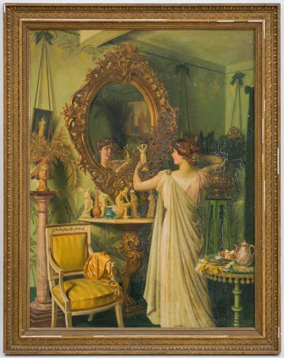 null Georges CASTEX (1860 - 1943)
Vanity
Oil on canvas signed lower left and dated...