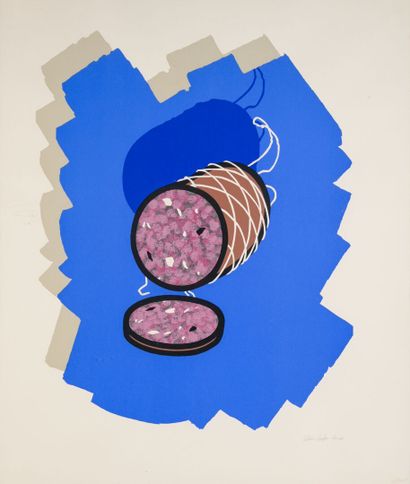 null Patrick CAULFIELD (1936-2005)
Big Sausage, 1978
Serigraph in colors n°2/14,...