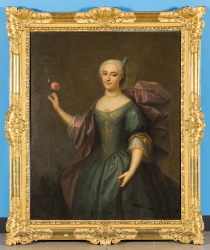null FRENCH SCHOOL, 18th century
Portrait of a woman with a rose
Oil on canvas
123...