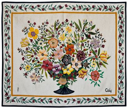 null Odette CALY (1914-1993)
Bel Canto
Tapestry 
120 x 145 cm