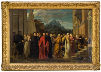 null 19th century italian school
Procession
Oil on canvas
78 x 117 cm.
(some damages,...