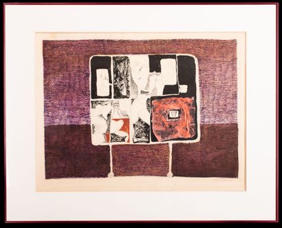 null Yvan ERPELDINGER (1936)
Abstraction
Mixed media, signed lower right
53 x 70...