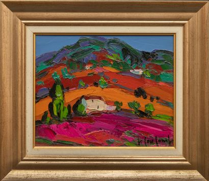 null Georges COULOMB (1947-2022)
Landscape of fire
Acrylic on canvas signed lower...