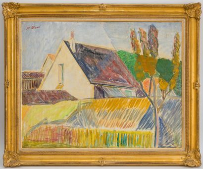 null Maurice BLOND (1899-1974)
The roofs of Paris
Oil on Isorel panel signed in the...