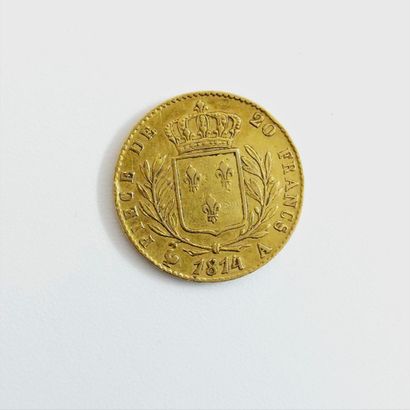 null Pièce de 20 francs, Louis XVIII, 1814 A

Rayures d'usage