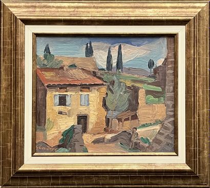 null Gabriel COUDERC (1905-1994)

Castries, 1930

Oil on canvas mounted on cardboard,...