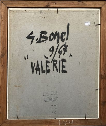 null Germain BONEL (1913-2002)

Valerie

Oil on cardboard signed and dated "67" on...