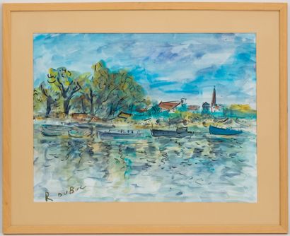 null Roland DUBUC (1924-1998)

Landscape

Watercolor signed lower left

47 x 61 ...