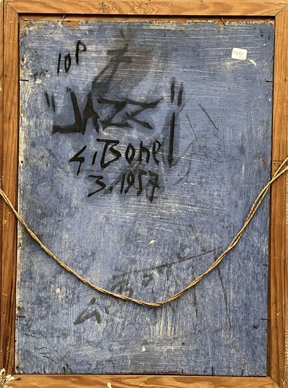 null Germain BONEL (1913-2002)

Jazz

Oil on panel signed in the upper right corner...