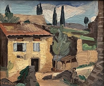 null Gabriel COUDERC (1905-1994)

Castries, 1930

Oil on canvas mounted on cardboard,...
