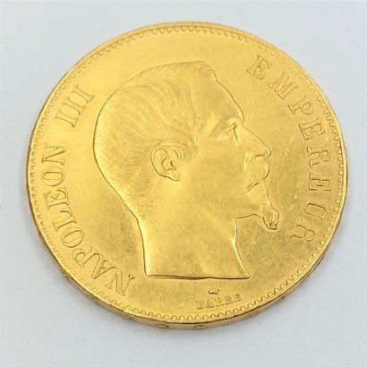 null Pièce de 100Fr or Napoléon III, 1859 A 
Rayures d'usage 