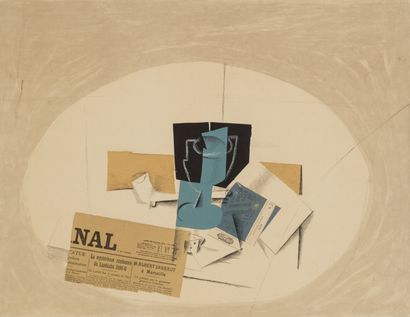 After Georges BRAQUE
The tobacco pot
Lithograph,...