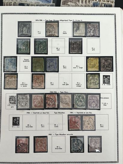 null 9 albums of stamps : Stamps of the Whole World including France, Colonies, Western...