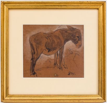 null Henri DELUERMOZ (1876-1943)
Donkey
Watercolor signed in the lower middle
18...