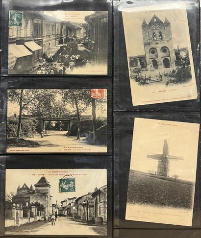 null TOULOUSE - Cinq albums de cartes postales anciennes (environ 1100 CPA) : 
dont...
