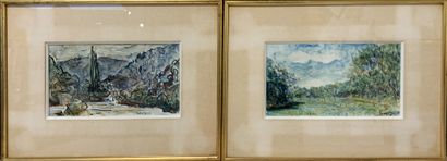 Paul LEBERGER (Born in 1927)
Landscapes
Pair...