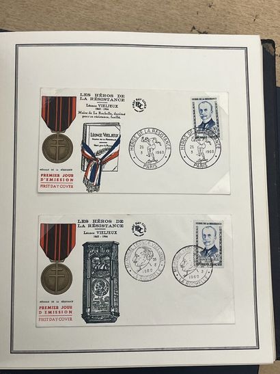 null 6 albums - France : First day covers with original stamps
condition : **/0
Expert...