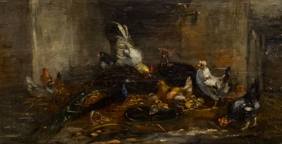 Claude GUILLEMINET (1821-c. 1866)
Farmyard
Oil...