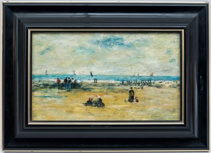 null In the style of Eugène BOUDIN
Animated square
Oil on canvas
20 x 33 cm