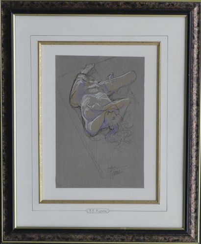 null Jean-Pierre CEYTAIRE (1946)
Naked woman
Mixed media on paper, signed
33,5 x...