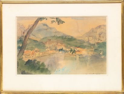 null Lou ALBERT-LASARD (1885-1969)
Landscape
Watercolor on paper, signed lower right
28...
