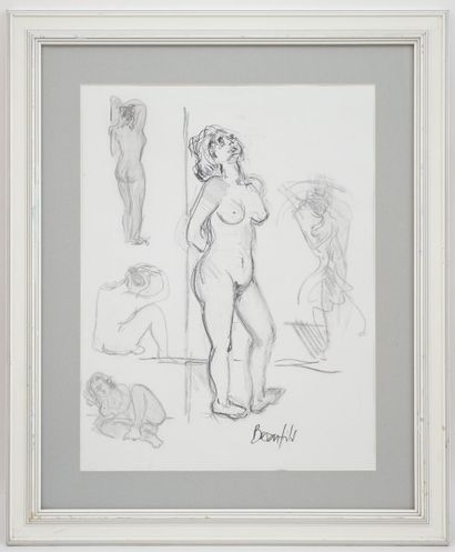 null Jean-Luc BEAUFILS (1953)
Studies of female nudes
Pencil signed lower right 
63...