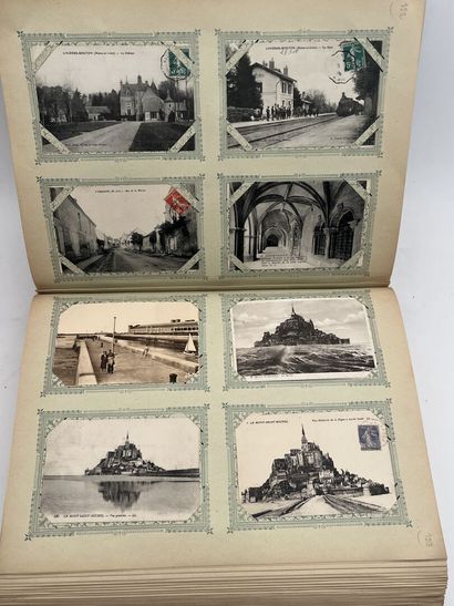 null Postcard folder France regionalism, village, close-up, animated scenes, landscape...